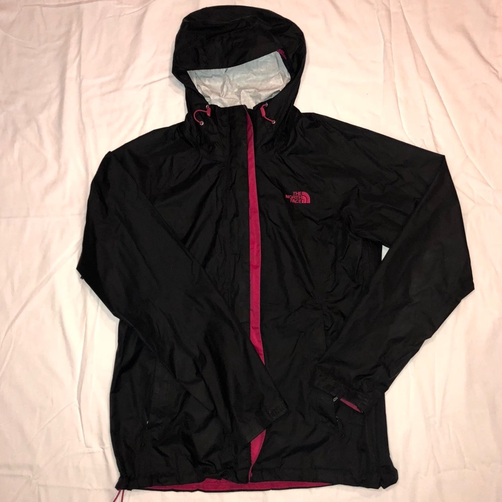 Black NorthFace rain jacket women’s size medium